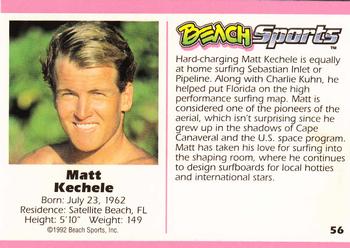 1992 Beach Sports #56 Matt Kechele Back
